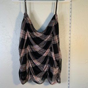 Almost Famous Plaid Tank Plus Size